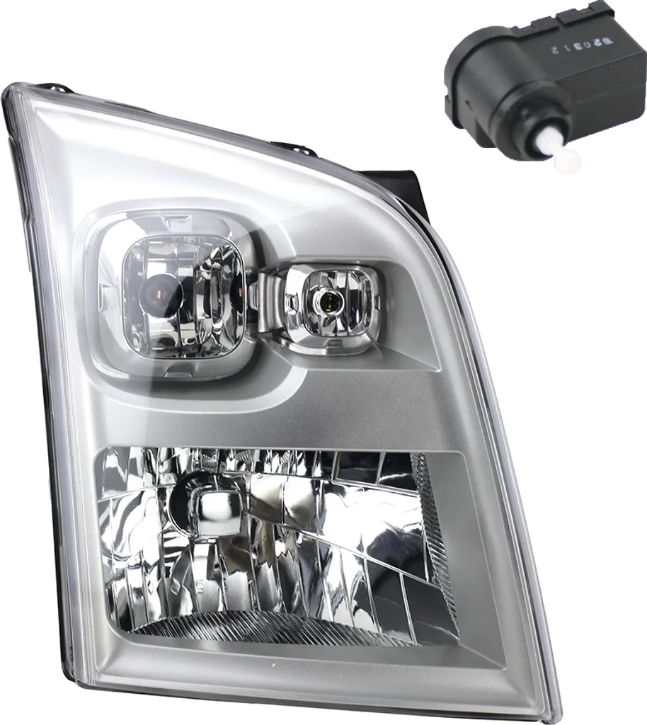 Proiettore H4 Destro Johns per Ford Transit 2006+ con Motorino Elettrico
