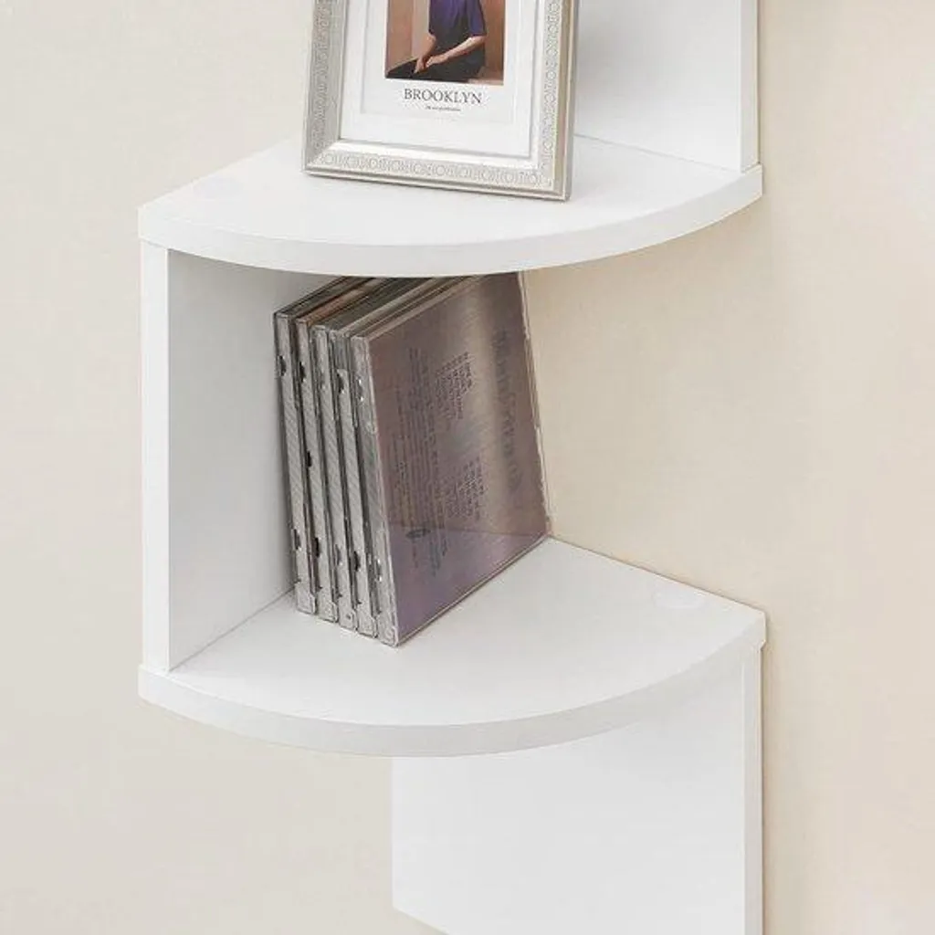 Étagère murale blanche à 5 tablettes pour désencombrer la maison