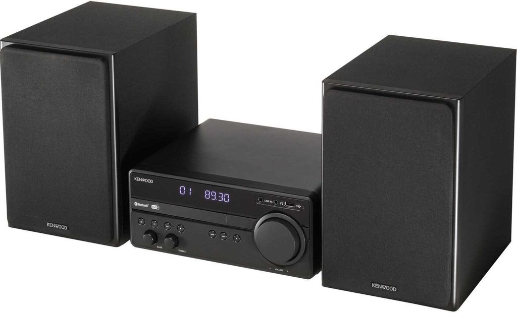 Kenwood M-819DAB, Heim-Audio-Mikrosystem, Schwarz, 1 Disks, Produktbild 