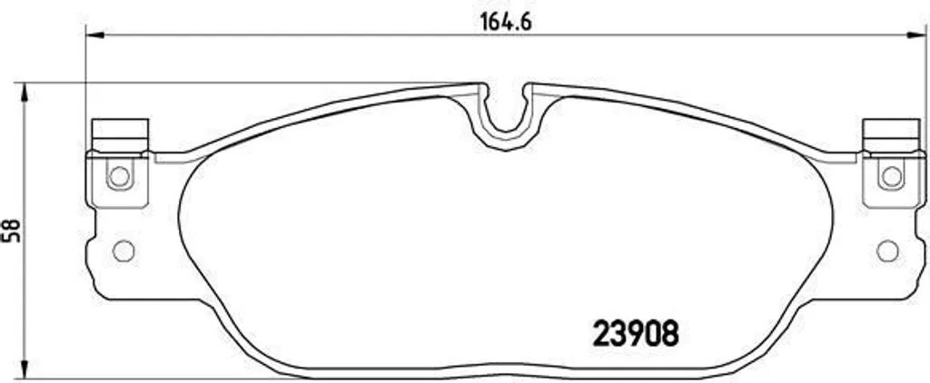 Stop bruits de freinage : Plaquettes Brembo P 36 021 pour Jaguar XJ