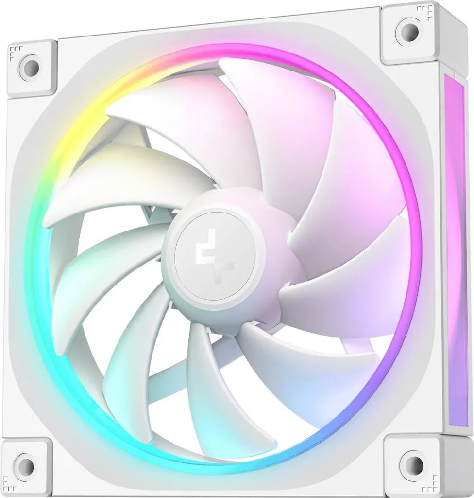 Refroidissement PC optimal : Pack 3 ventilateurs DeepCool FL12 WH 120mm blanc