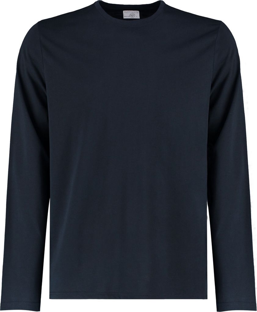 Kustom Kit - T-Shirt für Herren Langärmlig BC5309 (3XL) (Marineblau)
