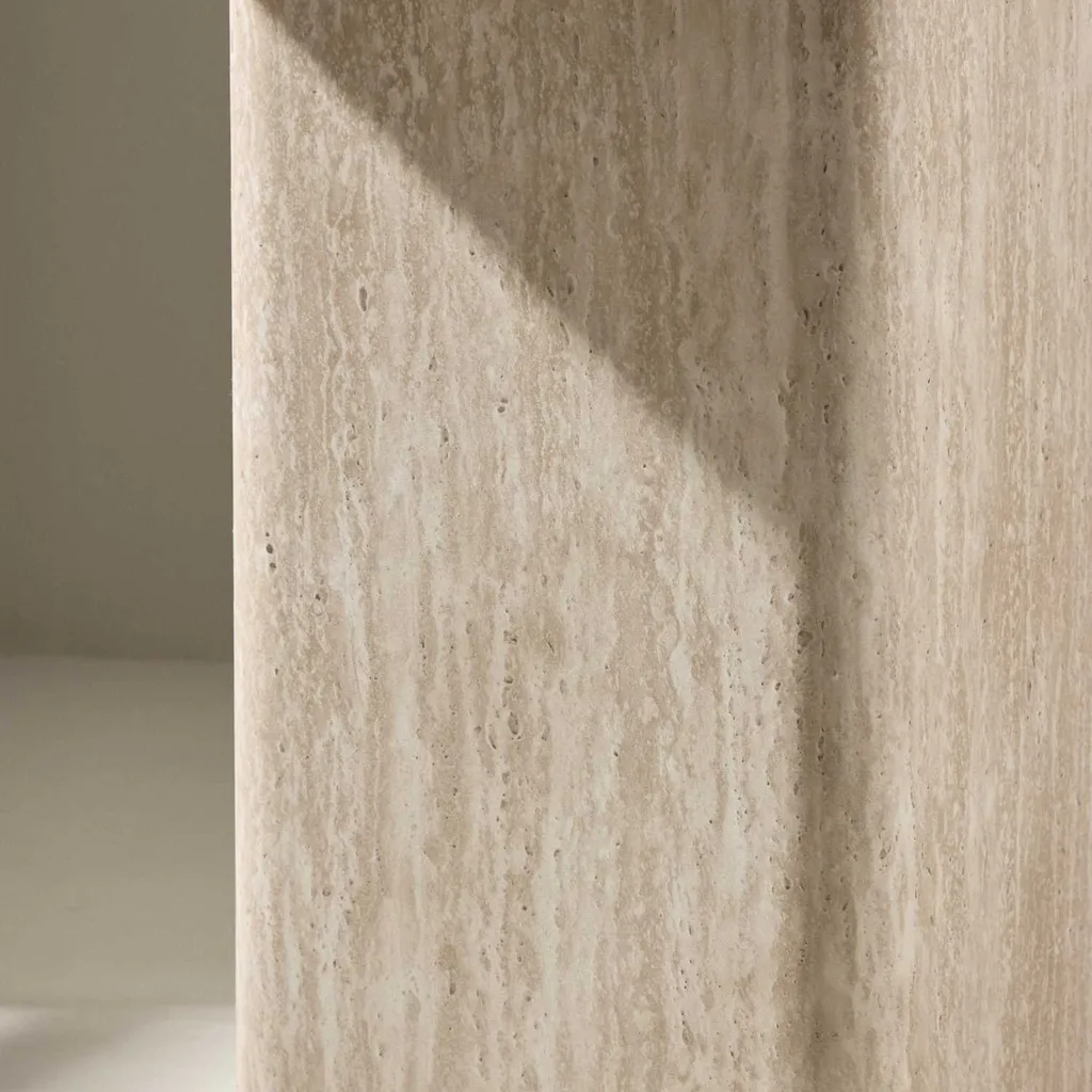 Table basse beige Qvart mate résistante et facile à monter pour séjour - 12