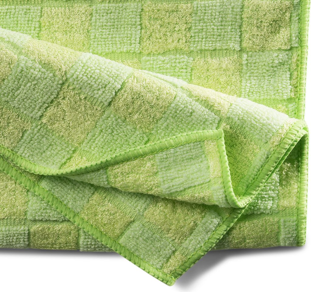 CleanSV 5 Stück 40 cm x 40 cm Bambustuch Mikrofasertuch mit 50 % Bambusfasern Poliertuch Glastuch