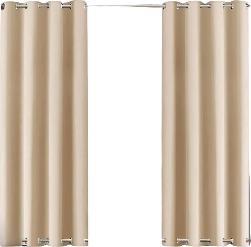 Wasserfester Outdoor-Vorhang – Beige – Wind- und Lichtschutz – Thermisch isoliert – Für Überdachungen, Terrasse, Gazebo und Pergola – 1...