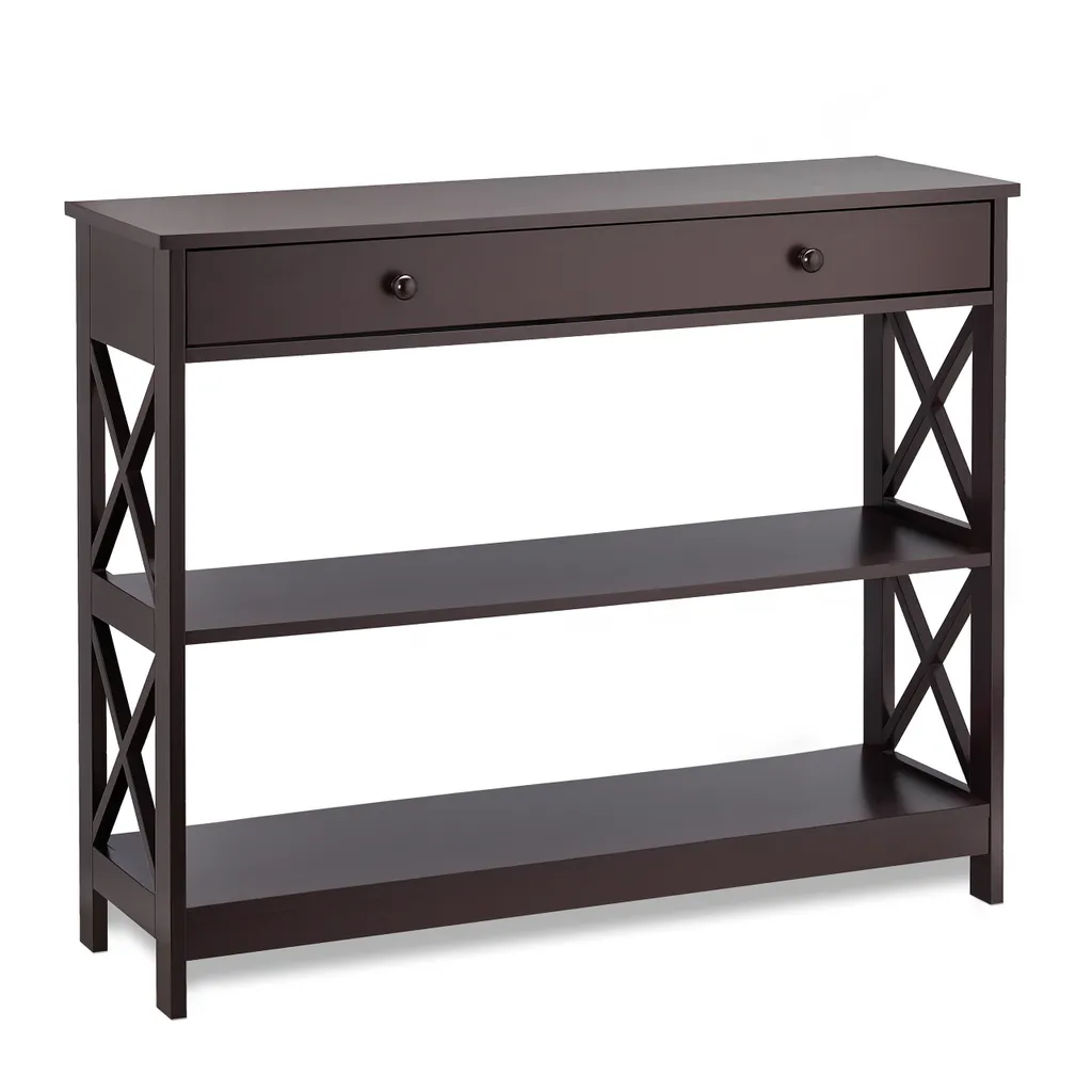 Console de Couloir avec Tiroir Relaxdays - Table d'Appoint Décorative - 10