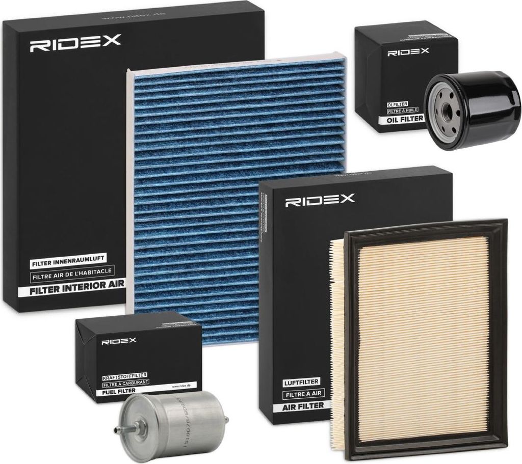 RIDEX Filterset Inspektionspaket Filtersatz für VW GOLF III (1H1) GOLF III Variant (1H5) Vento (1H2)