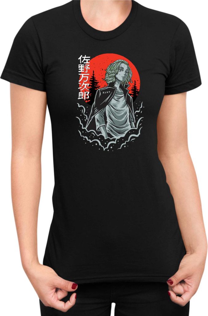 Damen T-Shirt Manga Japan Anime Comics Animation Tokyo Anime Revengers 0020, Lady 2XL / Schwarz