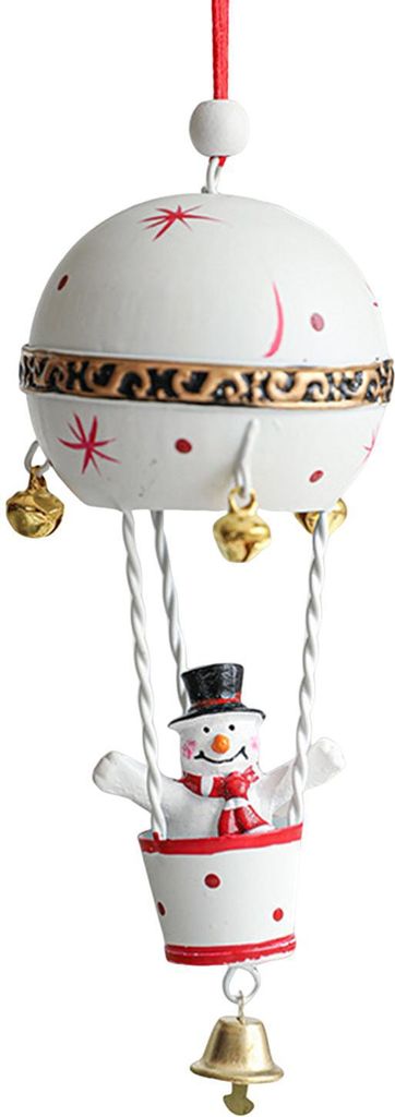 Weihnachtsbaum-Anhänger zum Aufhängen mit Umhängeband, einfach zu installieren, handbemalte Figur, Weihnachtsschmuck, Schneemann, Weihnachtsmann