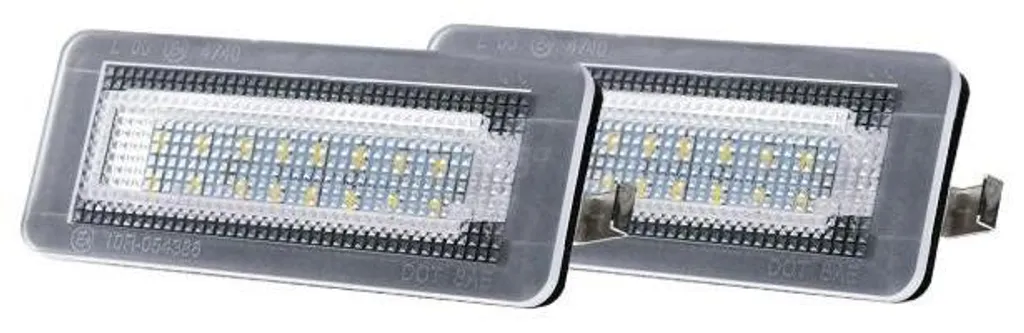 Pack de 2 Feux de Plaque LED Blanc Pur pour SMART FORTWO 451 Coupé