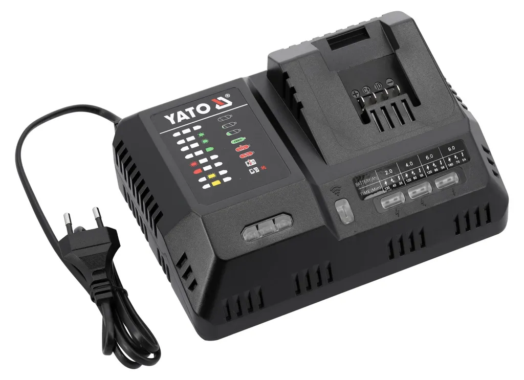 Chargeur rapide YATO 18V : fini l'attente pour vos batteries déchargées