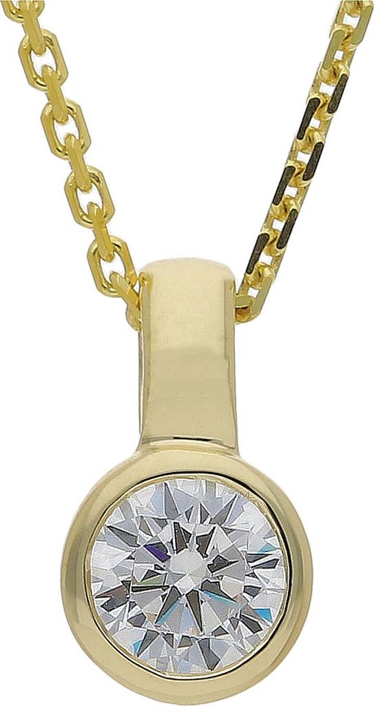 JuwelmaLux Anhänger 333/000 (8 Karat) Gold mit Zirkonia JL39-02-0563