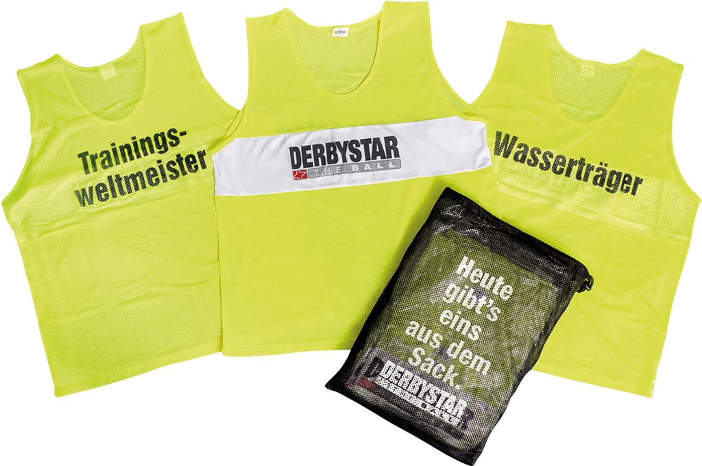 DERBYSTAR Markierungshemdchen 10er-Set, Gr.Senior, gelb