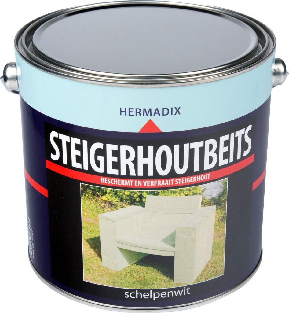 Gerüstholzbeize Schale weiß 2500 ml Hermadix