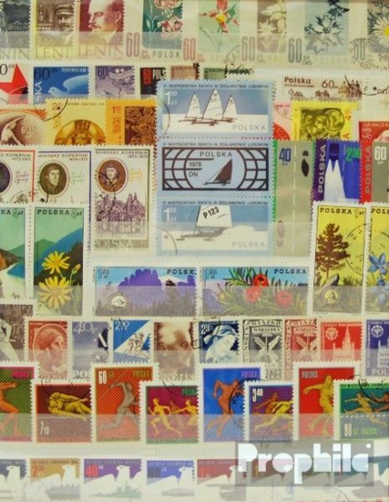 Briefmarken Polen 500 verschiedene Sondermarken Produktbild 