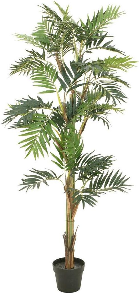 artplants.de Bergpalme Kunststoff DUENA, 150cm - Kunst Palme Chamaedorea