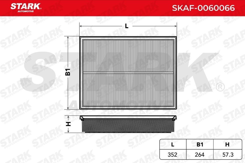 STARK SKAF-0060066 - OE 902651 Luftfilter für Sprinter (W907), Sprinter (W906), Sprinter (W907, W910), Sprinter (W910), Crafter (2F), Crafter (2E)