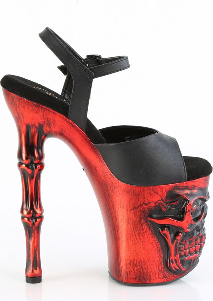 RAPTURE-809-LT Damen Sandale von Pleaser, Schwarz Rot , EU Produktbild 5