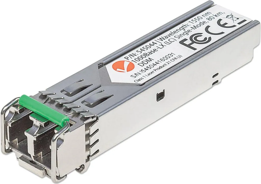 Module SFP Gigabit INTELLINET 80 km Mini-GBIC Portée Longue LWL