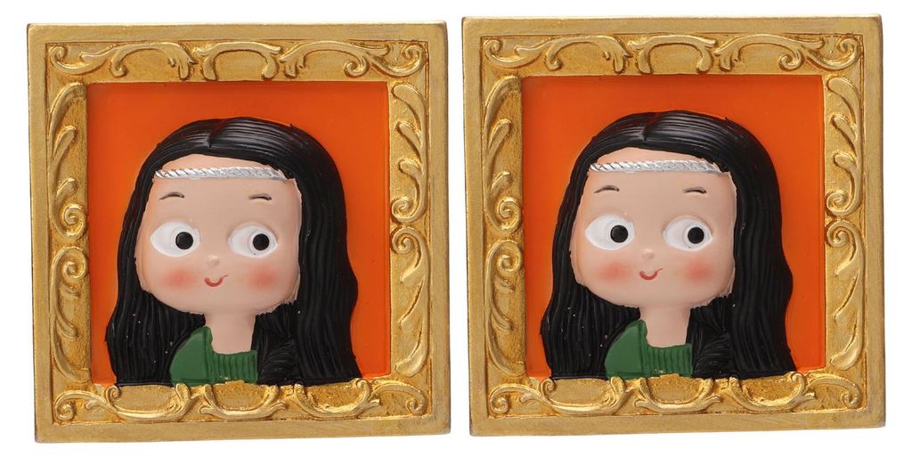 2 Stück große 3D-Kühlschrankmagnete mit niedlichen Cartoon-Figuren šC Dekoration für Küche und Zuhause
