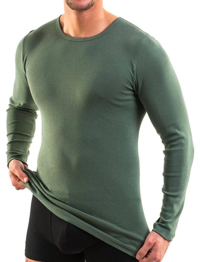 HERMKO 3640 Herren langarm Shirt aus 100%  Baumwolle, Produktbild 