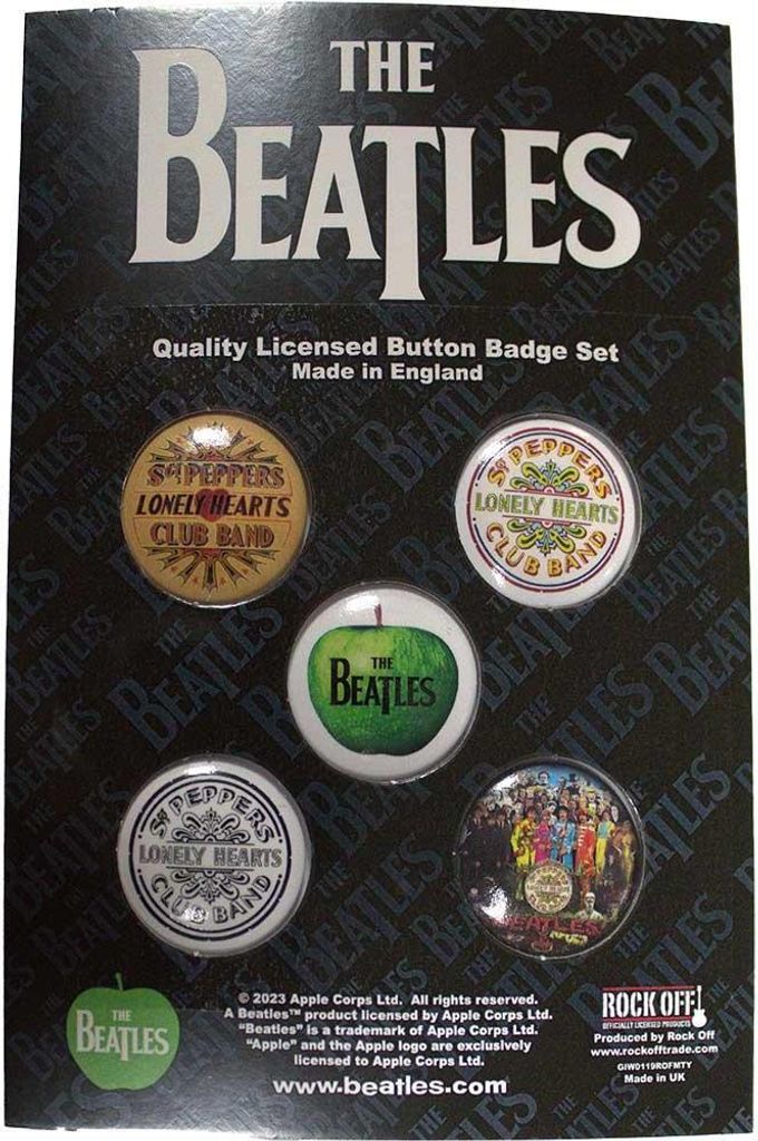 The Beatles - Abzeichen "Sgt Pepper" 5er-Pack RO10824 (Einheitsgröße) (Bunt)