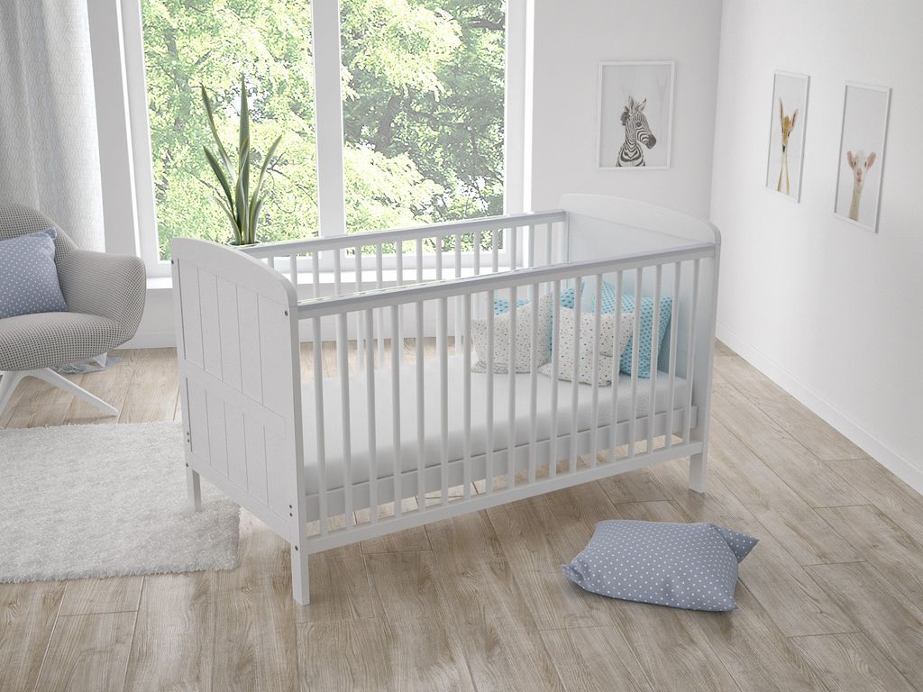 Detská postieľka Love For Sleep 70x140 cm biela, drevený Obrázok produktu 