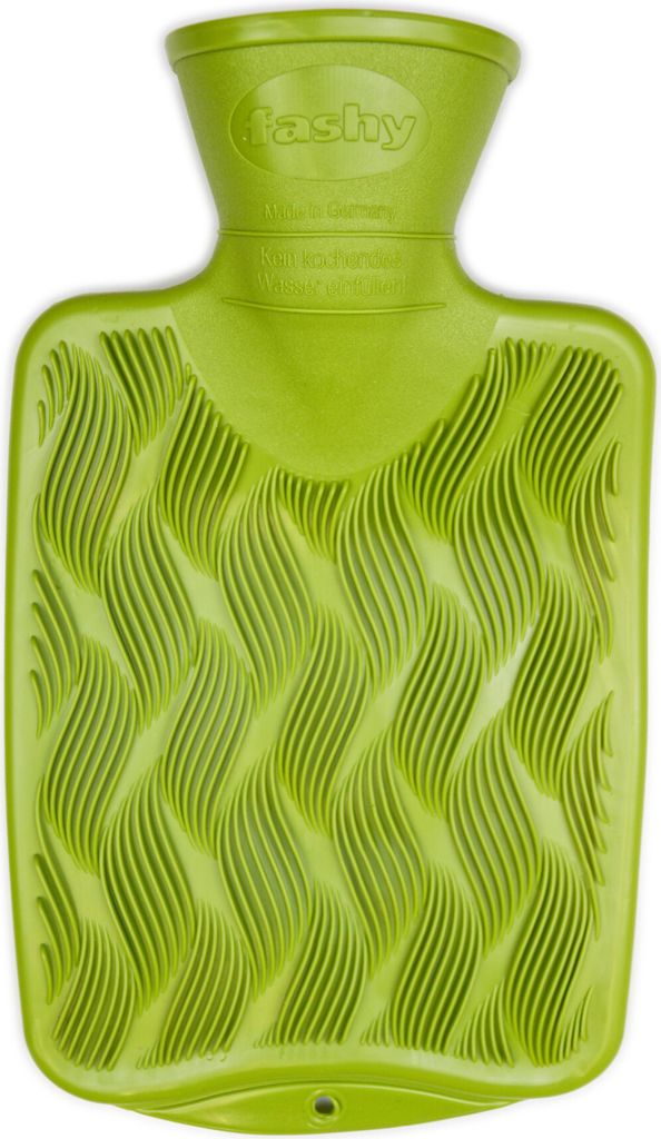 Fashy Wärmflasche Halblamelle 0,8L mit 3D Oberfläche Kiwi Produktbild 
