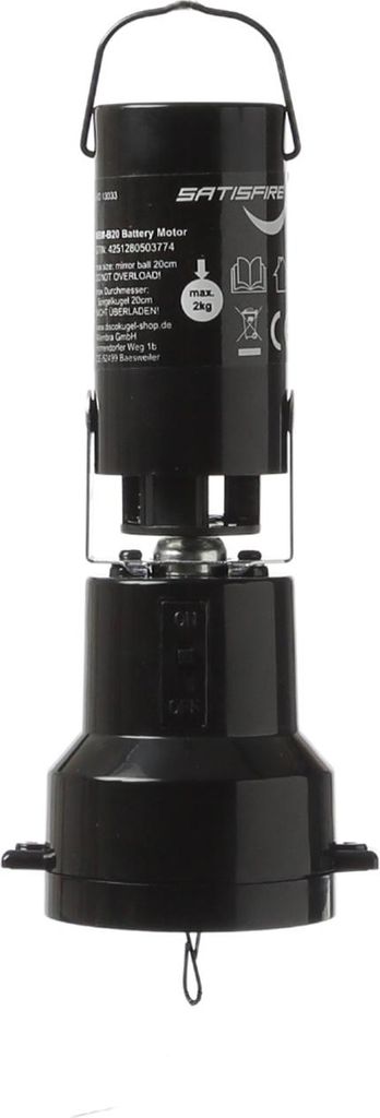 Spiegelkugel Motor MBM-B20 - für Discokugel bis 20cm - Batteriebetrieb - 6rpm