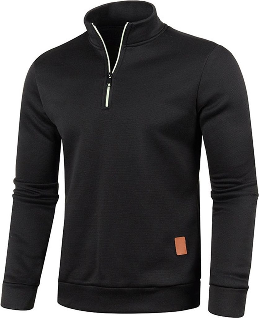 Sweatshirts Herren Frühling Dicker Pullover Halber Produktbild 