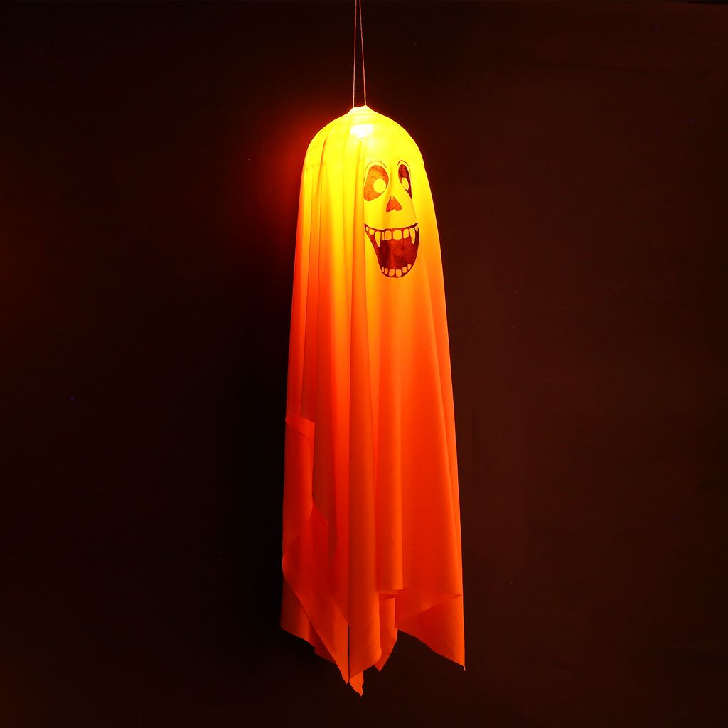 Hängender Geist Halloween-Deko – Mit 2 Luftballons & Stoff, Ca. 90 Cm Hoch, Gruselig & Einfach Zu Installieren