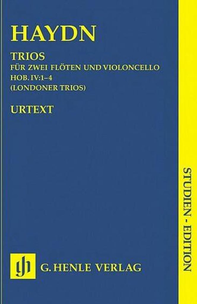 Joseph Haydn - Trios Hob. IV:1-4 für zwei Flöten und Violoncello (Londoner Trios)