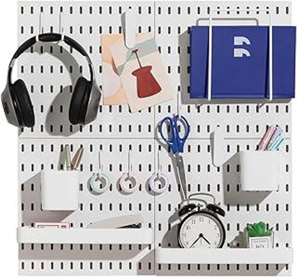 Keepo Stecktafel-Kombinationsset, Stecktafeln und Zubehör, modular zum Aufhängen für Wand-Organizer, Bastelorganisation, Ornament-Ausstellung, K...
