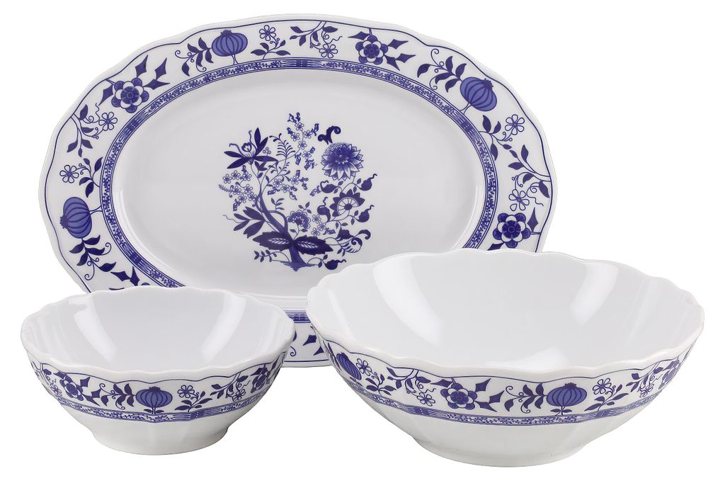 CreaTable, 25337, Flora Zwiebelmuster, Servier Set 3-tlg, Produktbild 