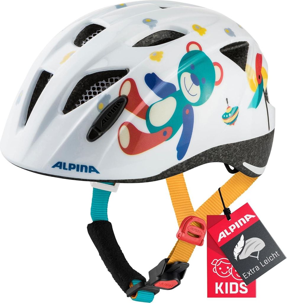 ALPINA XIMO - Leichter, Sicherer & Bruchfester Fahrradhelm Mit Optionalen LED-Licht Für Kinder