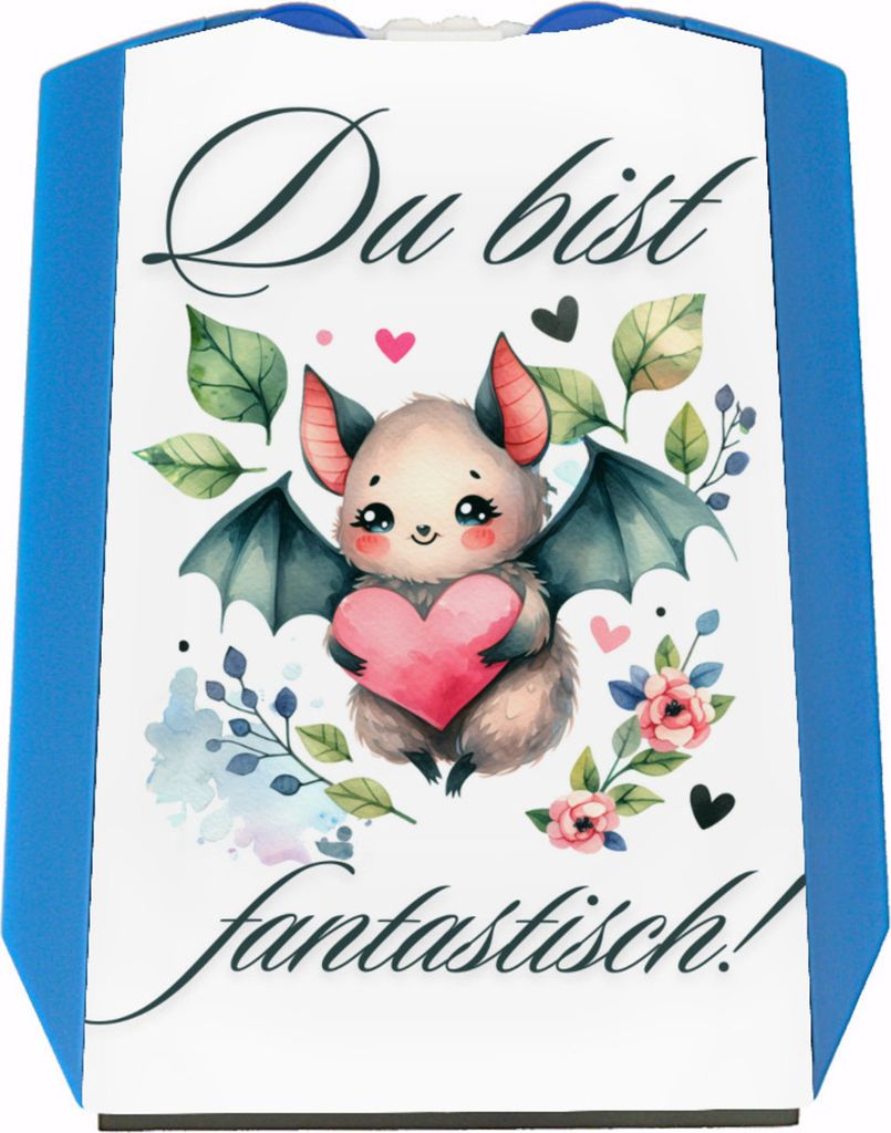 niedliche Fledermaus mit Herz Parkscheibe mit Spruch Du Produktbild 