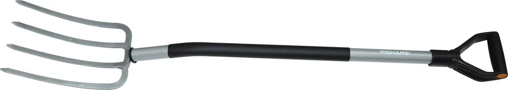 Fiskars 133400 Fourche Ergonomique en acier avec manche incliné 121 cm