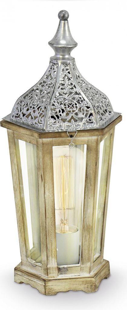 EGLO Vintage 49277 Laterne Tischleuchte der Serie KINGHORN Produktbild 