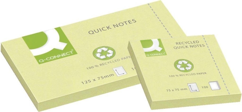 Haftnotizen 76x127mm RC gelb 100 Blatt Packung mit 12 Stück