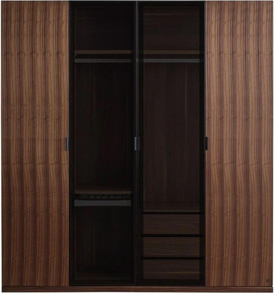 Modern Kleiderschrank Schlafzimmer Design Holzschrank Luxus Schrank Glastüren