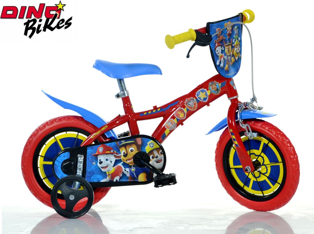 Paw Patrol Kinderfahrrad – 12 Zoll | Original Disney Lizenz | Kinderrad mit Stützrädern - Das Fahrrad aus Paw Patrol als Geschenk für Jungen -...