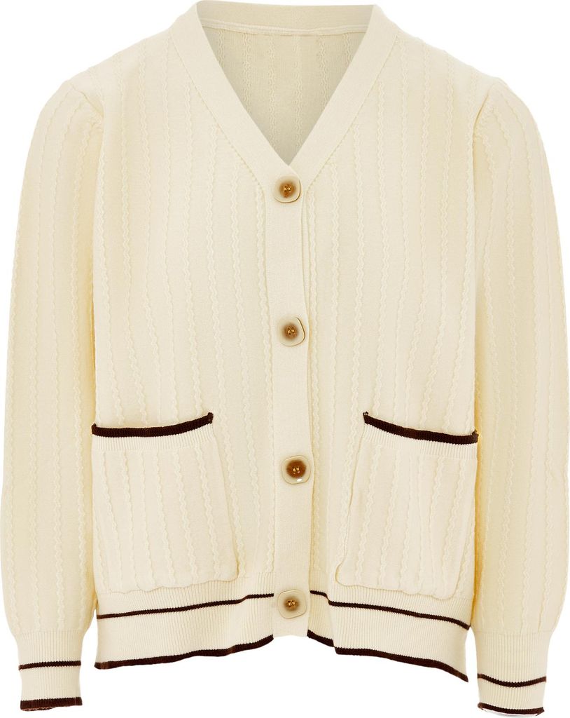 NALLY damen strickjacke - beige, XS/S