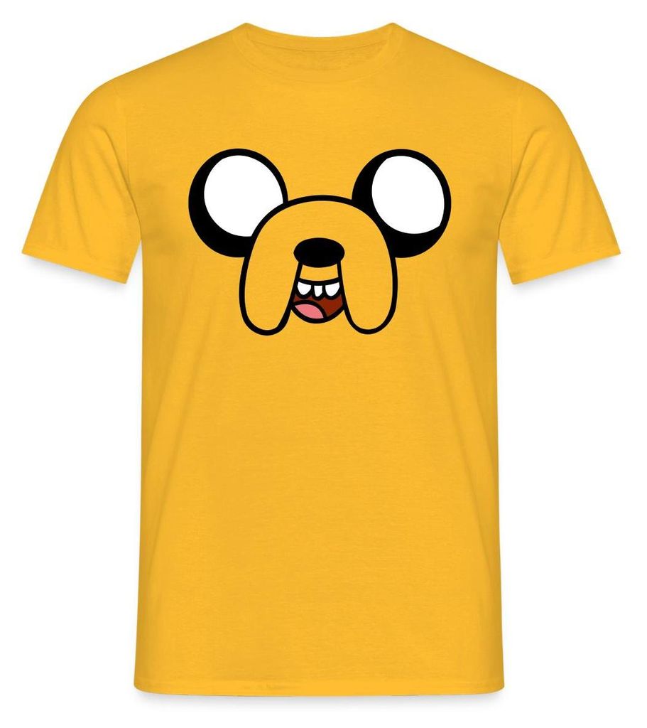 Spreadshirt Adventure Time Mit Finn Und Jake Jake Kostüm Karneval Männer T-Shirt, S, Gelb