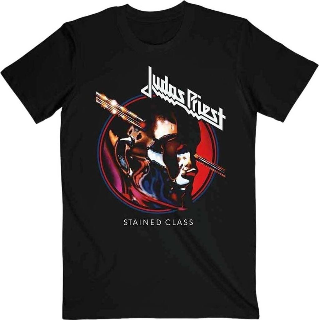 Judas Priest Stained Class Album Circle Black L T-Shirt