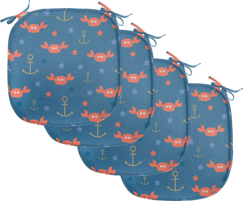 Finis les Taches : Coussins de Chaise Anti-Taches 40cm à Sangles Lot 4
