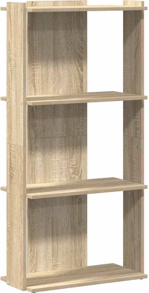 Bücherregal 3 Böden Sonoma-Eiche 60x30x120 cm Holzwerkstoff