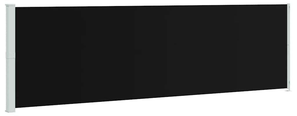 vidaXL Tenda laterale estensibile 180x600 cm Nero Immagine del prodotto 