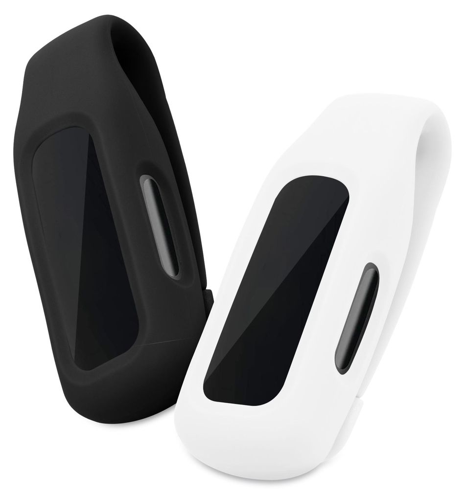 kwmobile Clip Halter kompatibel mit Fitbit Inspire 3 / Inspire 2 / Ace 3 - Silikon Fitnesstracker Halterung - ohne Tracker