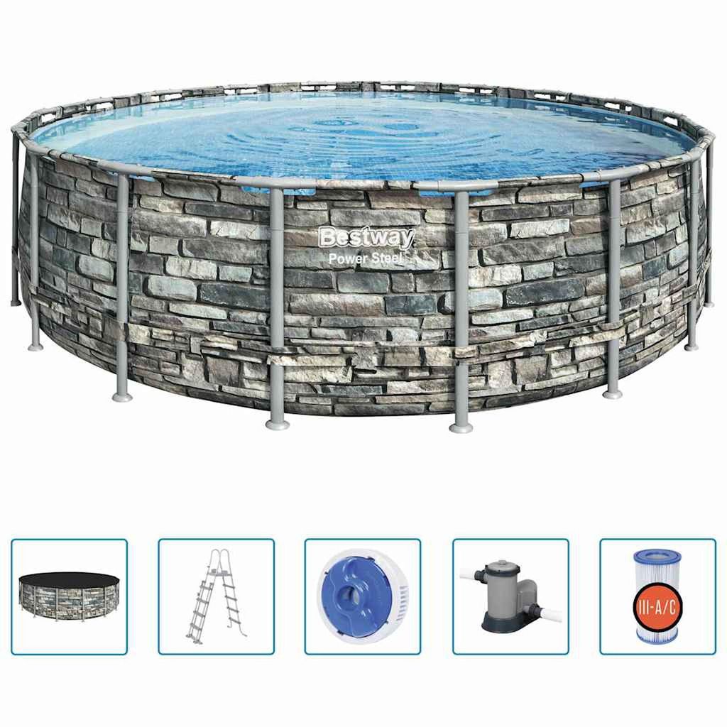 Power Steel Swimmingpool 549x132 cm