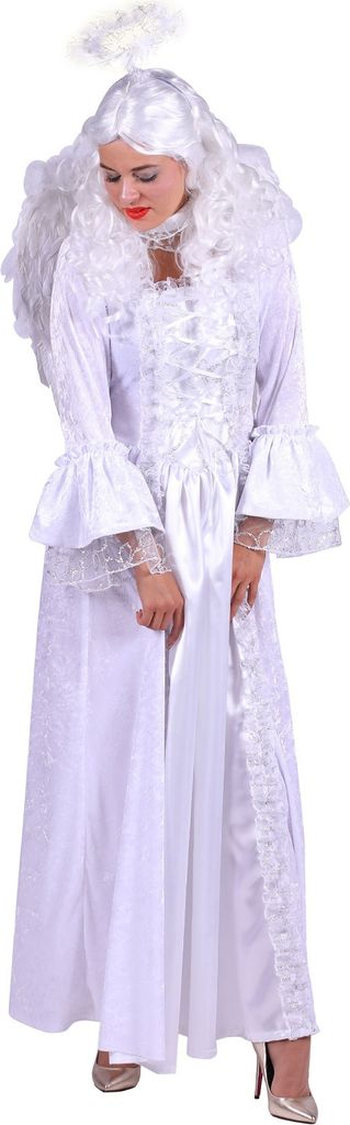 T2916-XXL weiß-silber Damen Engel Weihnachts Kostüm Gr.XXL